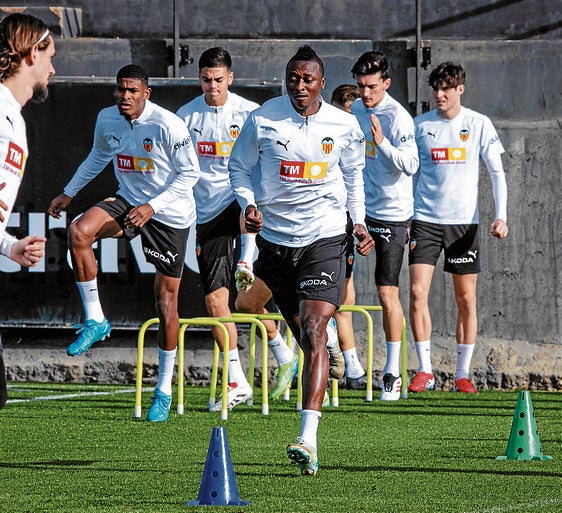 Sadiq, en un entrenamiento.