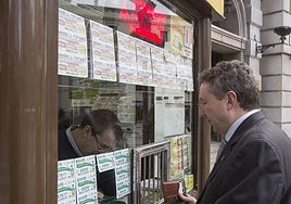 Venta de cupones de la ONCE. Imagen de archivo.