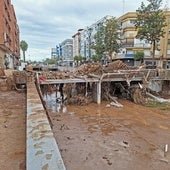 Tramo del barranco de la Saleta a su paso por Aldaia.