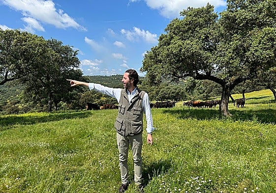 Ignacio Sáez, en la finca El Hueco.