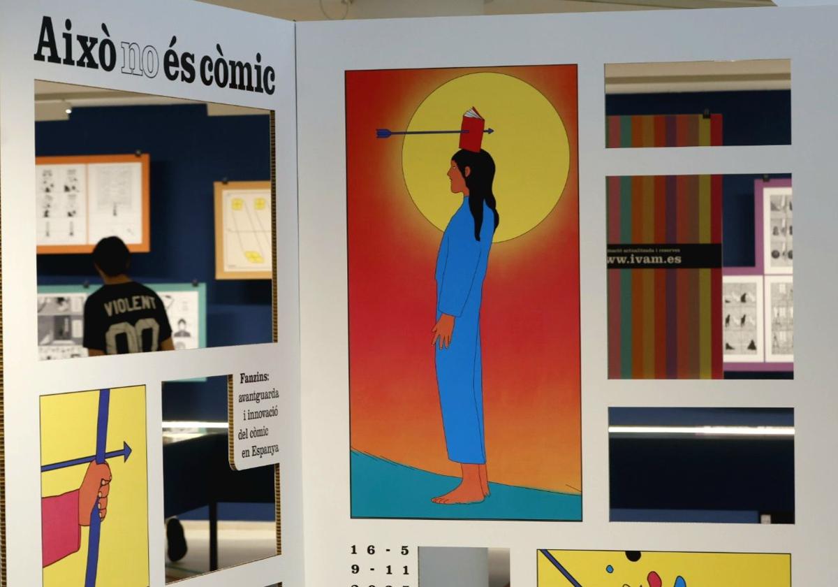 Fotos de la exposición &#039;¡Eso no es cómic! Fanzines...&#039; en Valencia