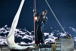 JJ, durante su interpretación en Eurovisión