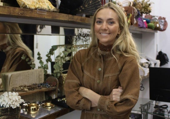 Rocío Sanchis en su tienda ubicada en Madrid.