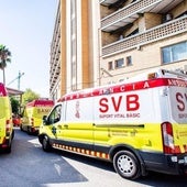 Ambulancias en una imagen de archivo.