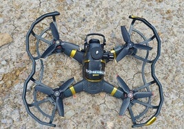 El dron que sobrevoló el espacio aéreo protegido.
