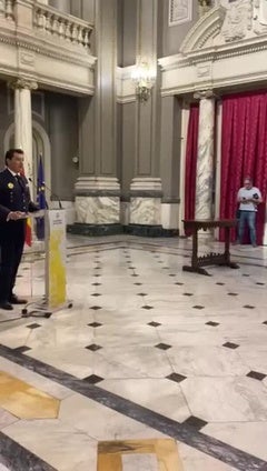 Toma de posesión del nuevo comisario principal jefe de la Policía Local de València, Ángel Albendín Ariza