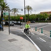 Nuevo carril bici en Carrera de Malilla.