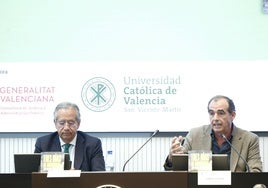Vicente Garrido, presidente de la Fundación Manuel Broseta, junto a José Manuel Sánchez.