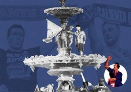 La fuente donde la afición del Levante celebra sus ascensos.