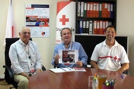 Enrique Martínez, Juan Moro y Pablo Valero, en la comparecencia para hacer balance de 2024.