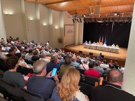 Un momento de la asamblea de presidentes de la Junta Central Fallera.