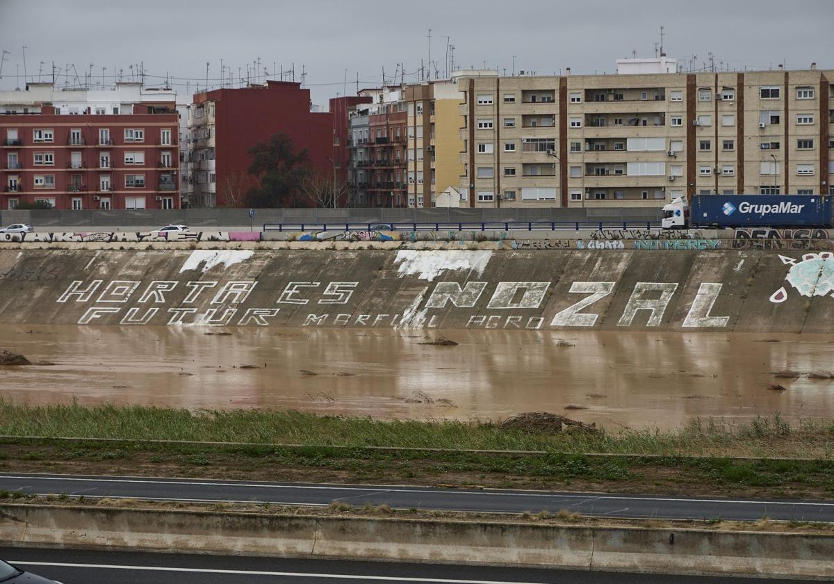 Tramo del nuevo cauce en una imagen del pasado marzo.