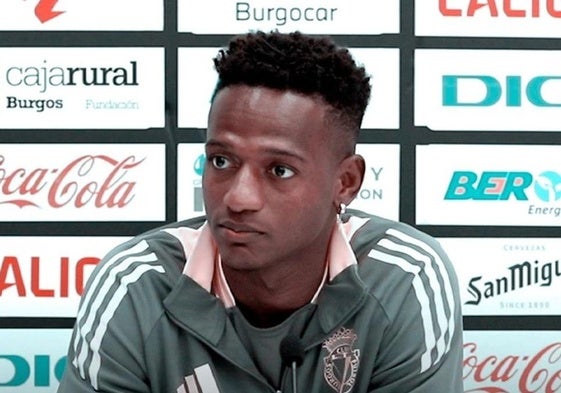 Anderson Arroyo, en rueda de prensa.