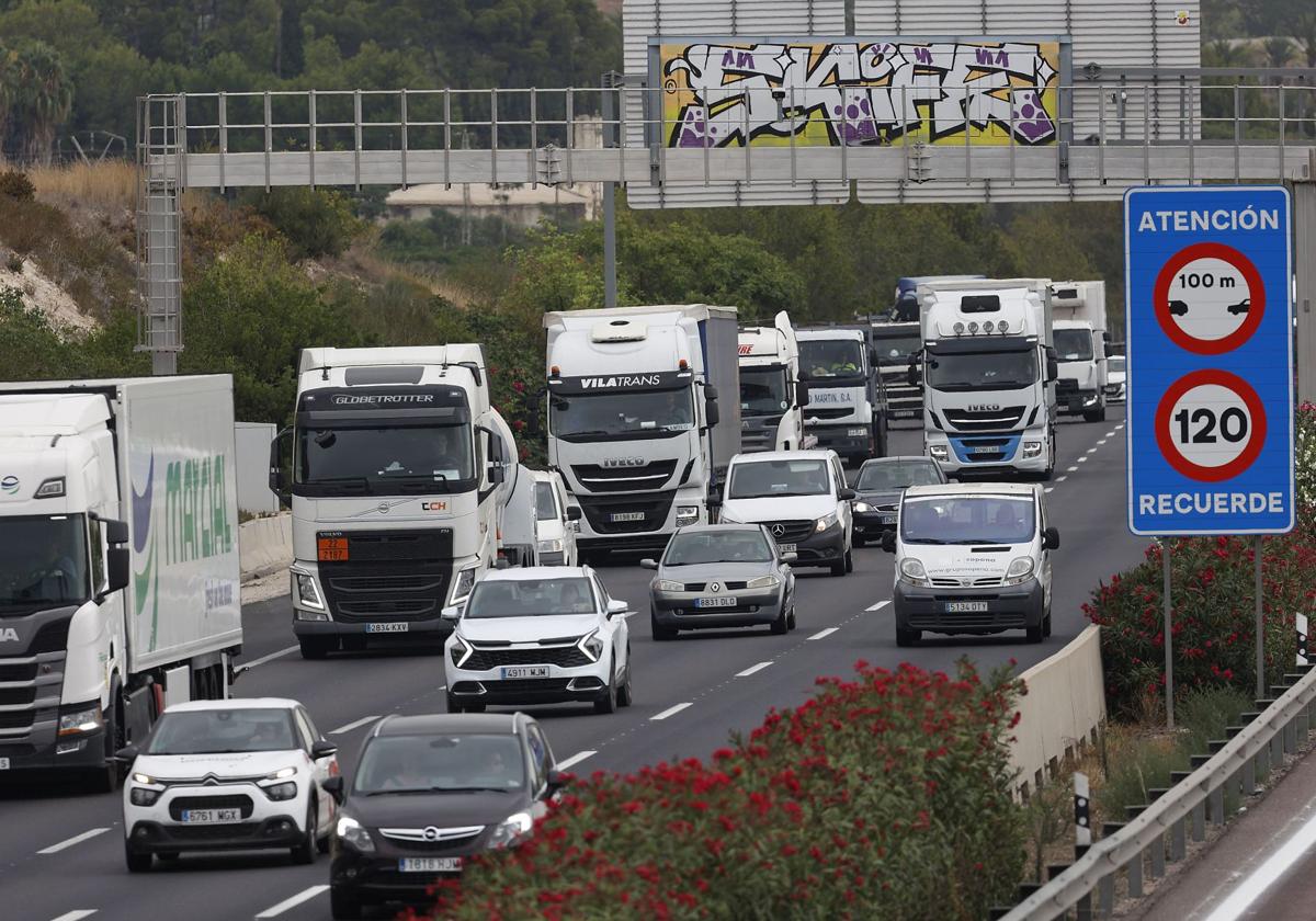 Tramo de la A-7 en una imagen reciente.