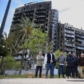 Finca que sufrió en incendio en Campanar, en imagen de archivo.