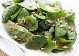 Las espinacas, una fuente de vitaminas muy saludable.