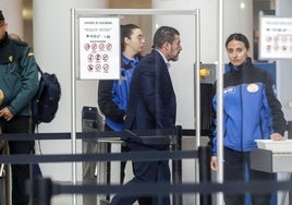 Emilio Argüeso, llegando al juzgado para declarar.