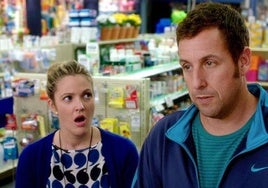 Drew Barrymore y Adam Sandler.