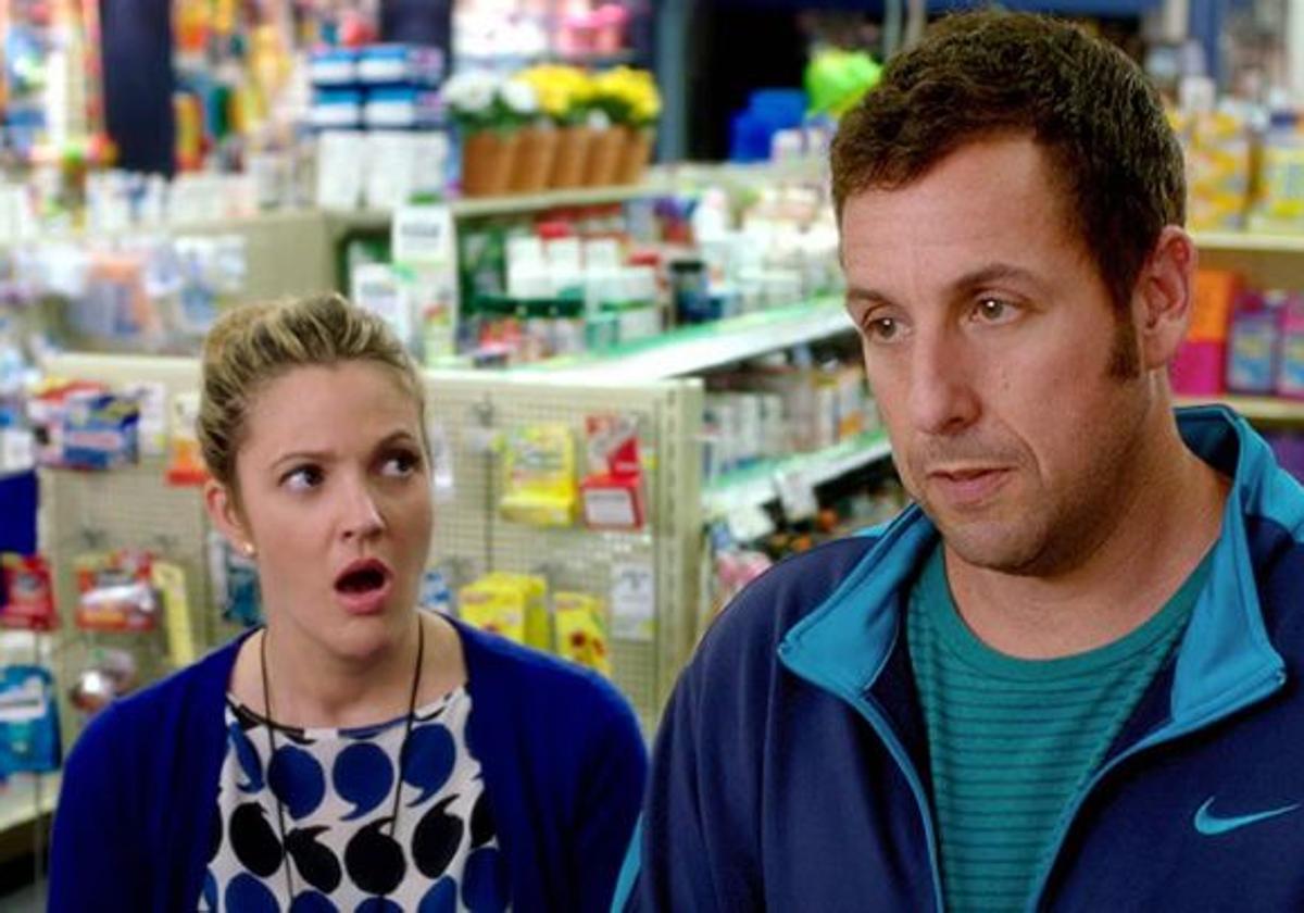 Drew Barrymore y Adam Sandler.