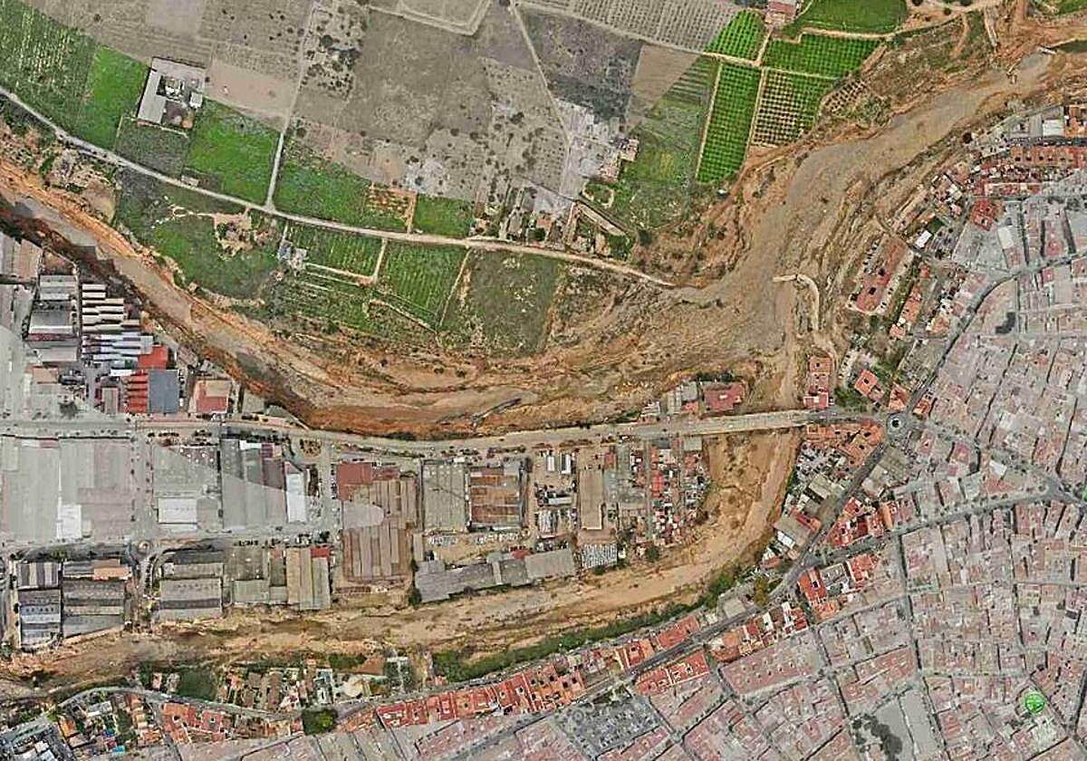 Imagen tomada después de la dana.