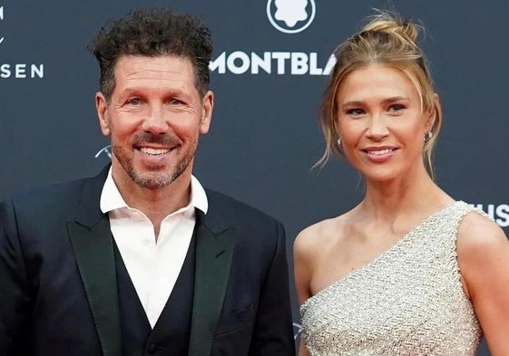 Carla Pereyra y Diego Simeone en una imagen de archivo.