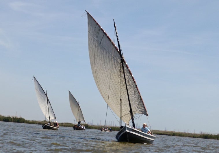 Las embarcaciones volvieron a surcar la laguna de la Albufera.