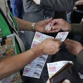 Venta de cupones de la ONCE, en una imagen de archivo.