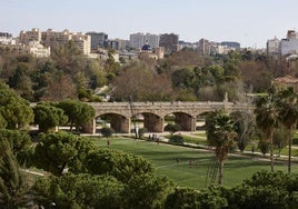 Vista general del Jardín del Turia.