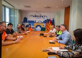 Reunión para el dispositivo de prevención y extinción de incendios.