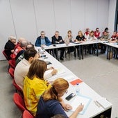 Una de las reuniones del Cecopi, en los días posteriores a la tragedia.