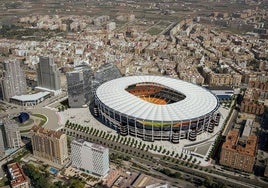 Panorámica virtual del futuro estadio del Valencia.