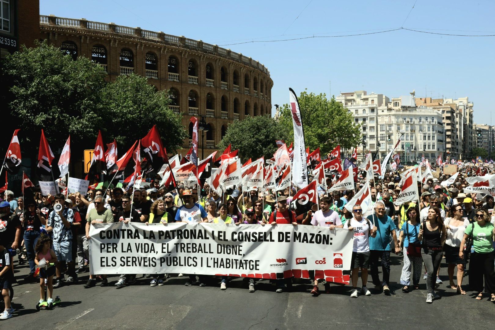 Primera manifestación del 29-M en Valencia