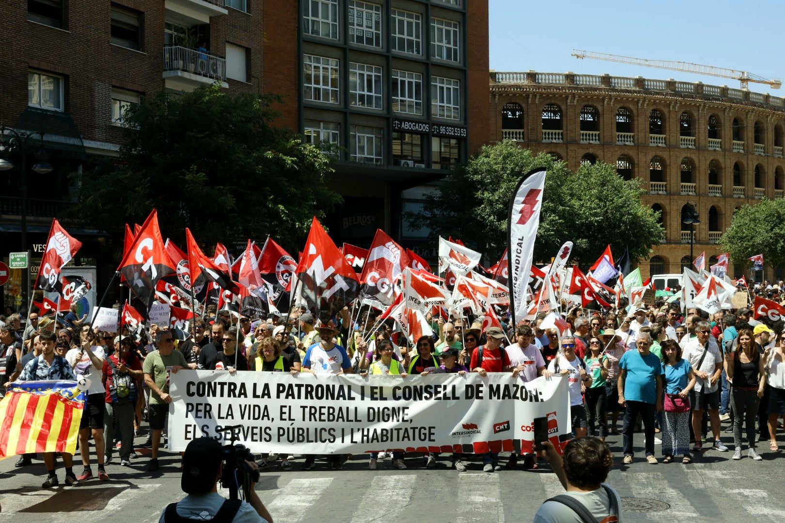 Primera manifestación del 29-M en Valencia