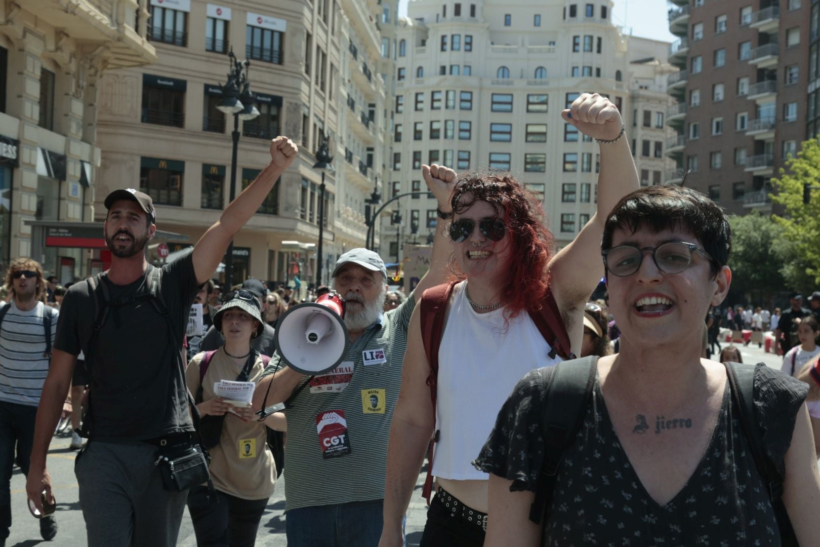 Primera manifestación del 29-M en Valencia