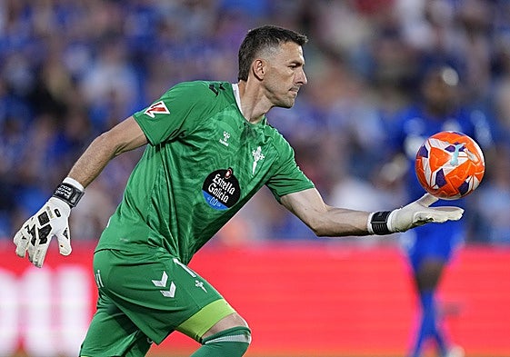 Vicente Guaita, en un encuentro de esta temporada ante el Getafe.
