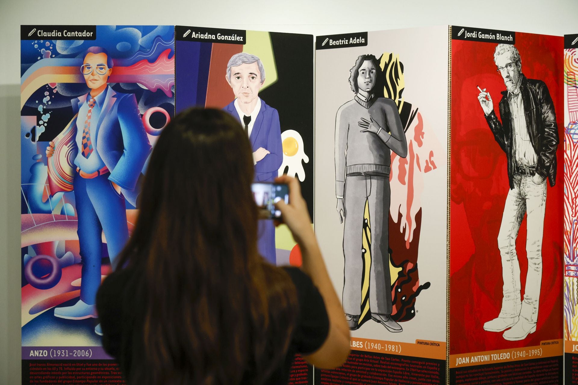 Ilustraciones de la exposición en el Centro del Carmen.