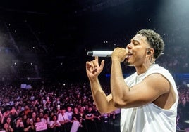 Myke Towers en el concierto de Madrid.