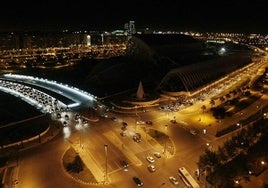 Apagón en Valencia, en una imagen de archivo.