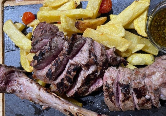 Chuletón de potro.