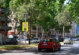Un radar informativo en Valencia.