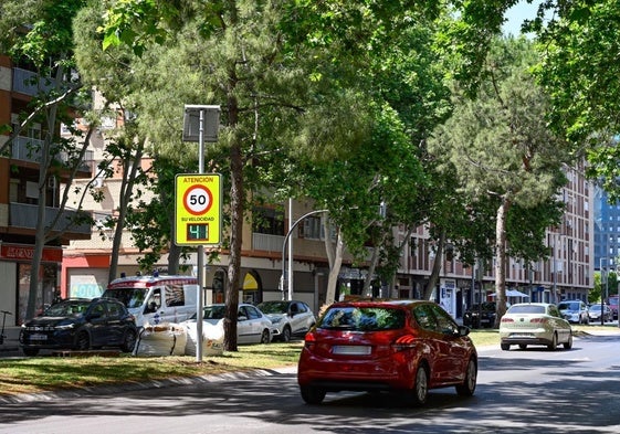 Un radar informativo en Valencia.