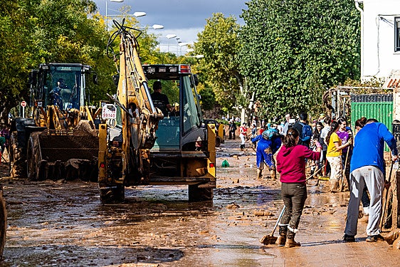 Efectos de la dana en Utiel.