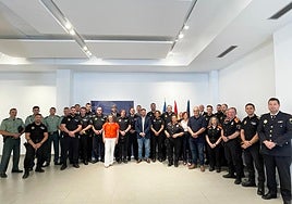 Acto de homenaje a la Policía Local.