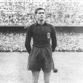 Antonio Puchades, durante el Mundial de 1950 celebrado en Brasil.