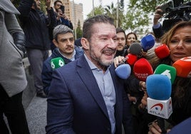 Emilio Argüeso, antes de declarar ante la jueza de la dana.