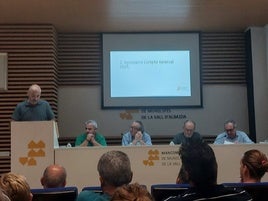 Momento de un pleno de la Mancomunitat de la Vall d'Albaida.