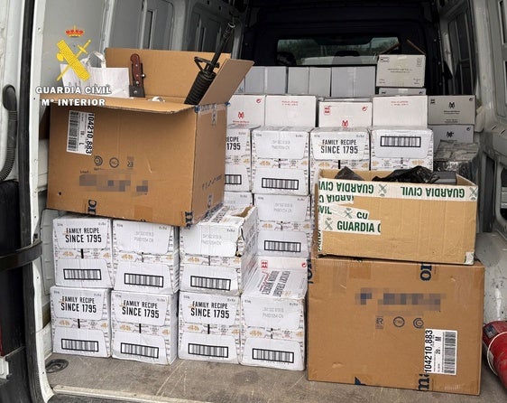 Parte del botín localizado en la primera fase de la operación.