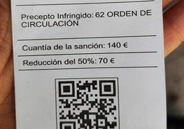 Alertan de un intento de estafa a través de QR en multas falsas a coches