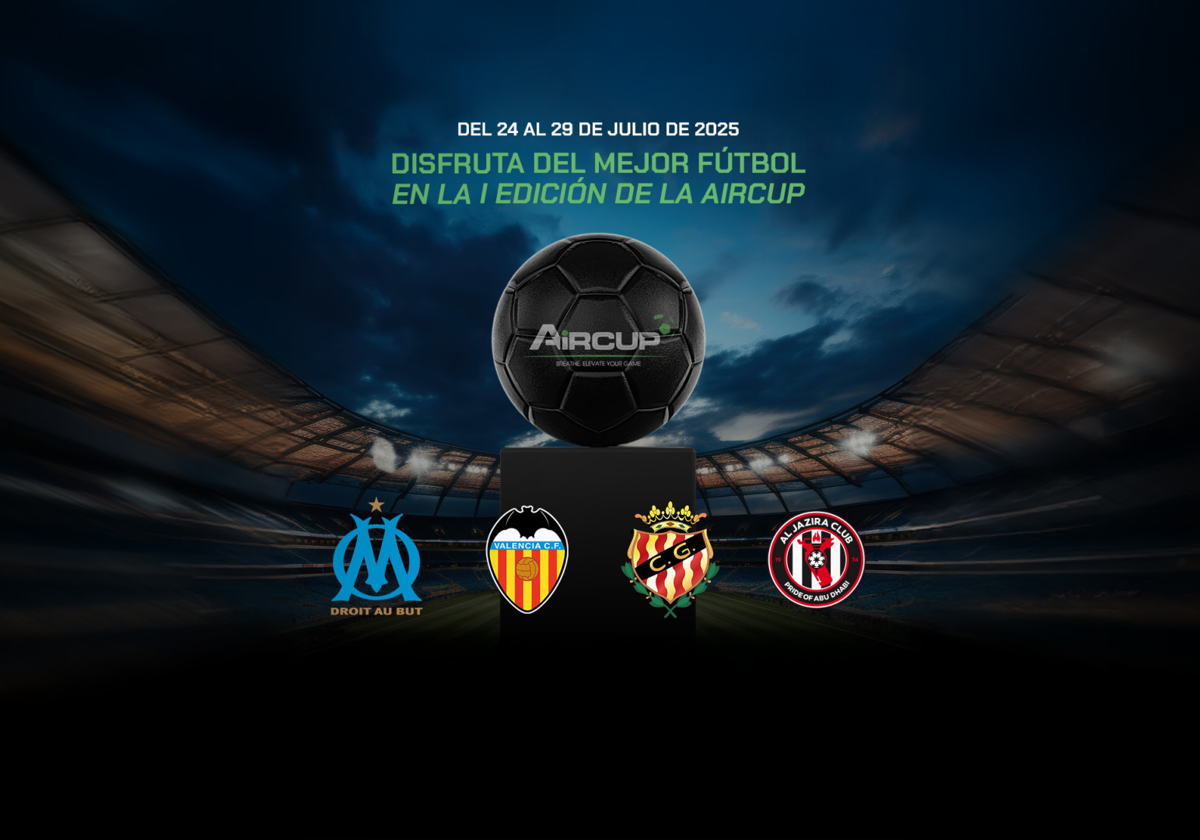 El cartel de la 'Air Cup', el torneo de verano que disputarán los de Corberán.
