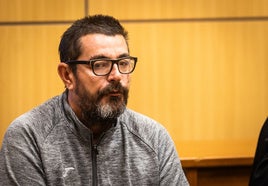 El acusado, durante el juicio.